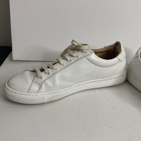 Suitsupply Sneakers Men 44 US 11 White Leather Tennis Court Shoes Classic Casual - Picture 7 of 14